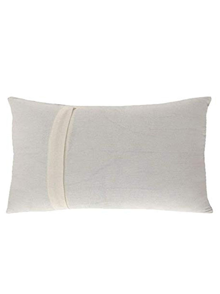 STITCHNEST Set of 2 Yellow & White Floral Rectangle Cushion Covers