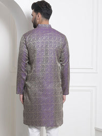SOJANYA Ethnic Motifs Woven Design Jacquard Regular Kurta
