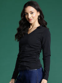DressBerry Ruched Sides Top