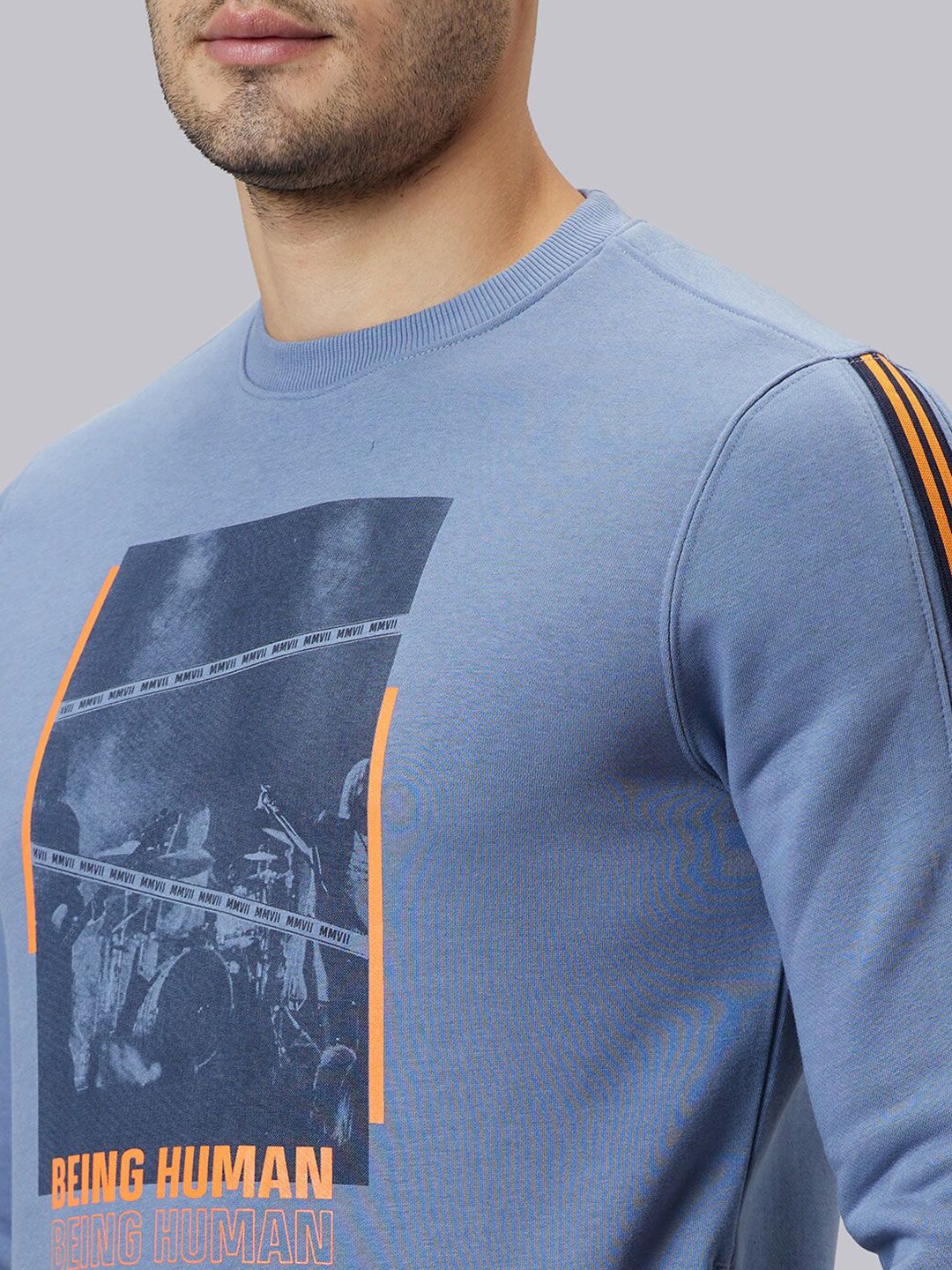 Being Human Graphic Printed Long Sleeves Pullover