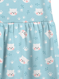 HELLCAT Girls Pack Of 2 Printed Cotton Drop-Waist Dress