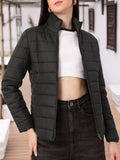 DressBerry Cozy Touch Mock Collar Padded Jacket