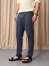 Mr Bowerbird Men Liberal Fit Pleated Trousers