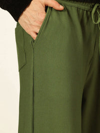Thomas Scott Men Mid-Rise Loose Fit Parallel Trousers