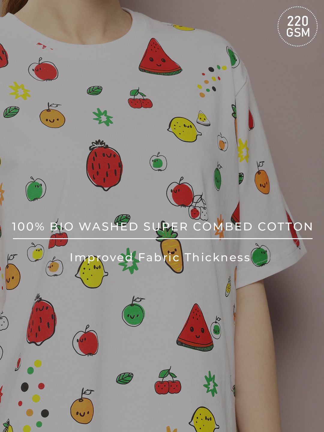 DILLINGER Printed Oversized Pure Cotton T-shirt