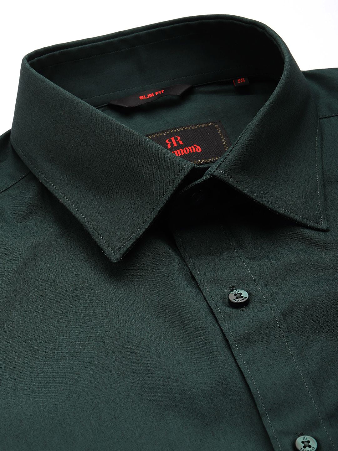 Raymond Solid Pure Cotton Slim Fit Formal Shirt