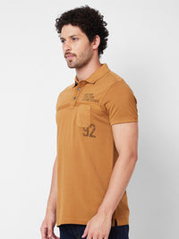 SPYKAR Polo Collar Cotton Slim Fit T-shirt