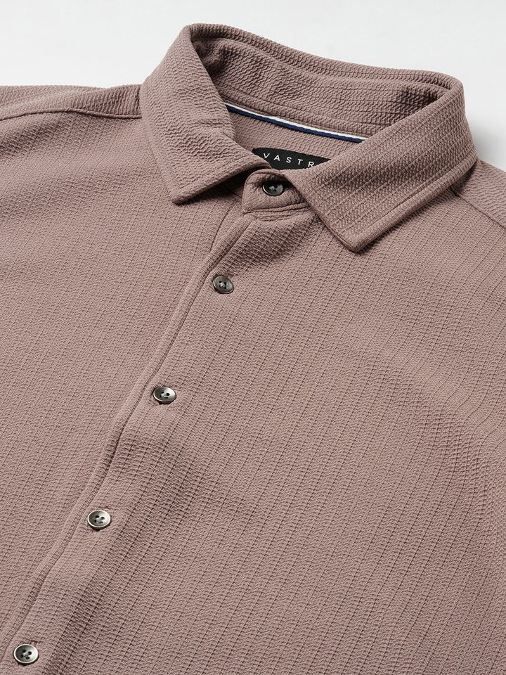 VASTRADO Men Classic Slim Fit Opaque Casual Shirt