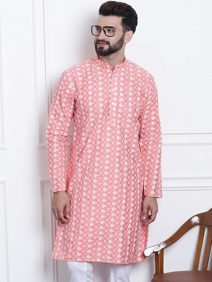 SOJANYA Kurta Kolar Mandarin Sulam Bunga