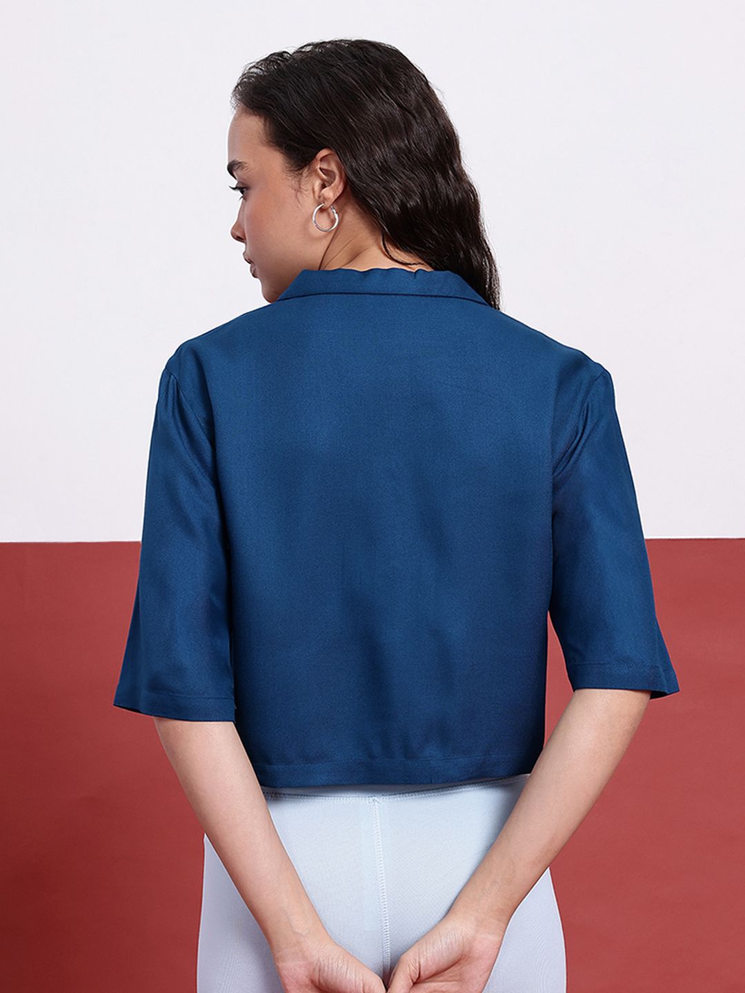 DressBerry Edgy Aesthetics Printed Pocket Shirt