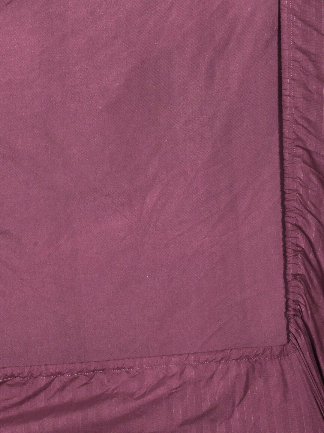 KLOTTHE Striped 300 TC Fitted Super King Bedsheet with 2 Pillow Covers