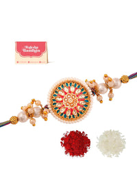 Voylla Pearls Dan Kundan Detail Benang Rakhi