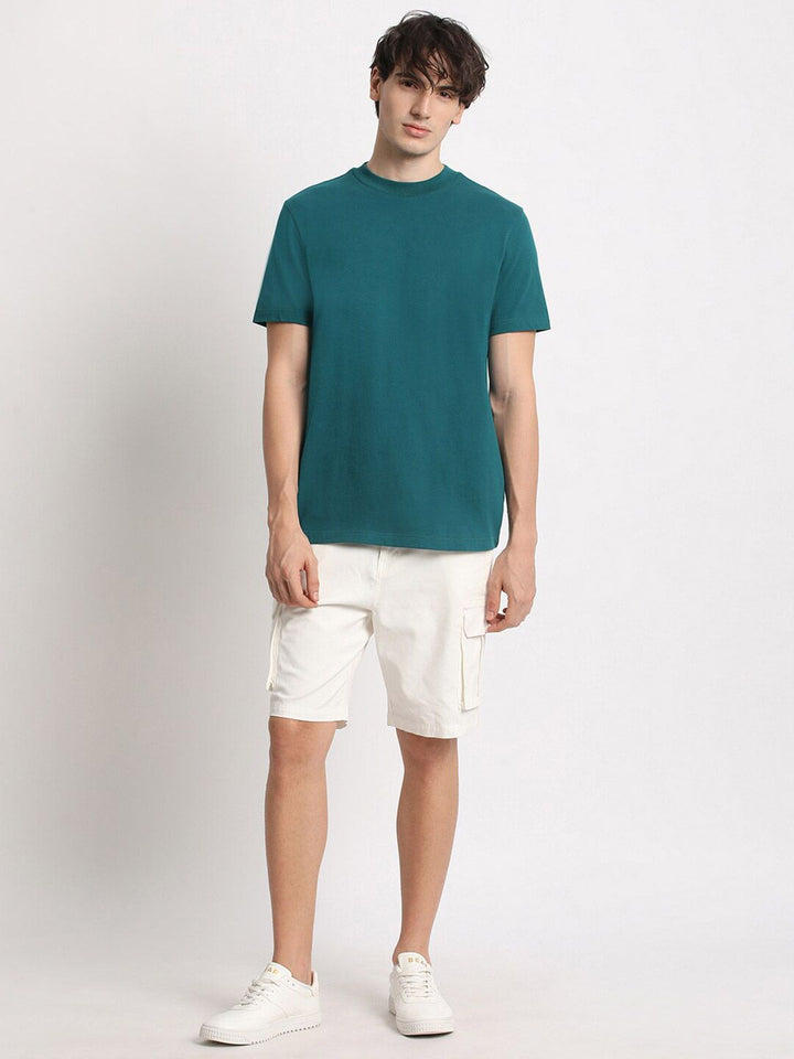 THE BEAR HOUSE Round Neck Pure Cotton Regular Fit T-shirt