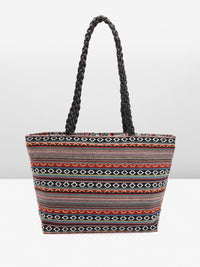 Anouk Geometric Self Design Structured Shoulder Bag