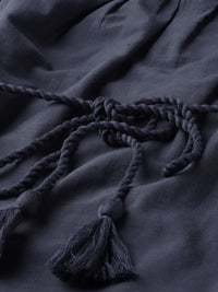 STREET 9 Women Navy Blue Solid Off-Shoulder Shift Dress