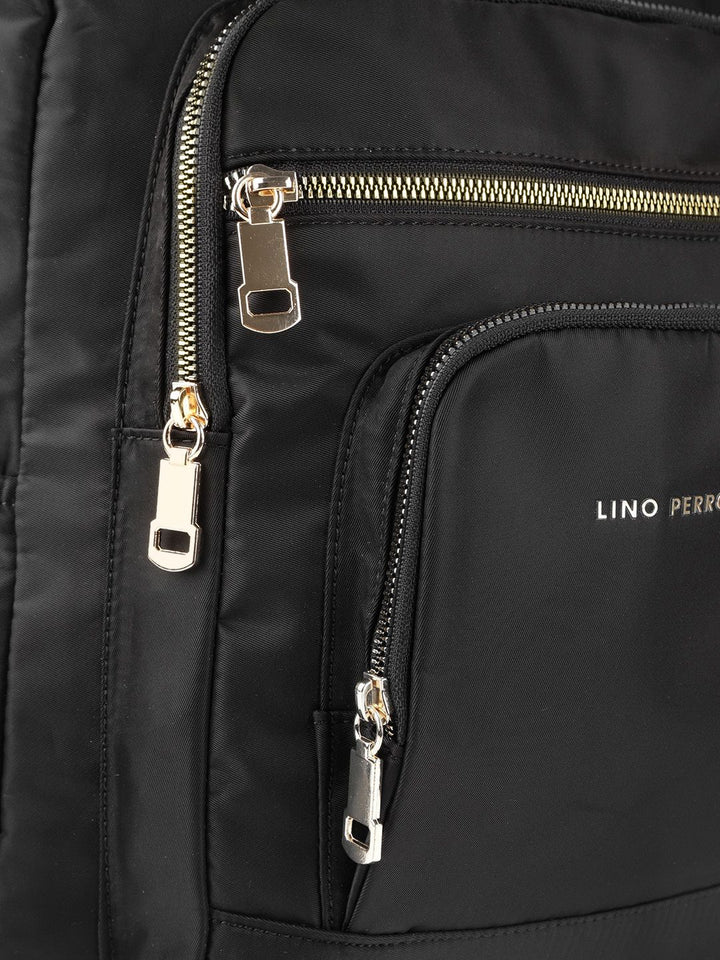 Lino Perros Women Black Solid Backpack