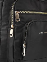 Lino Perros Women Black Solid Backpack