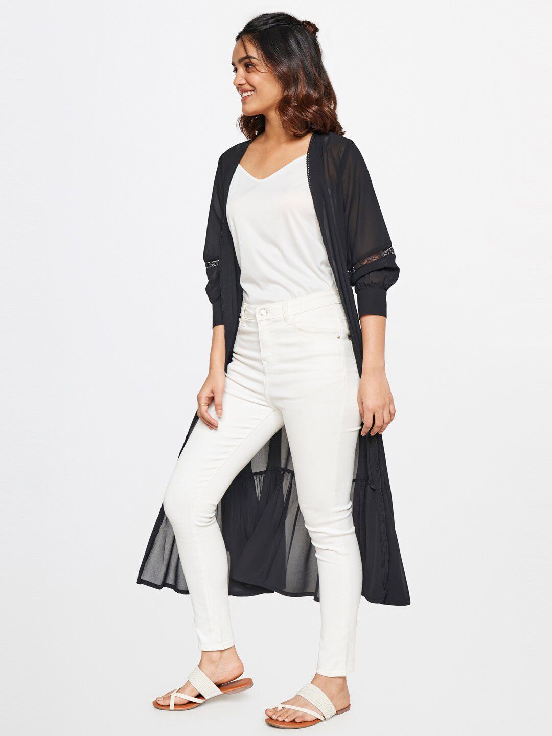 Global Desi Women Longline Shrug