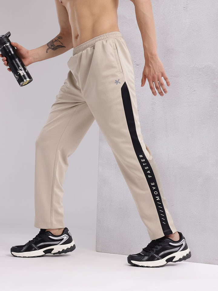 HRX by Hrithik Roshan Men Contrast Taping Rapid-Dry Running Track Pants