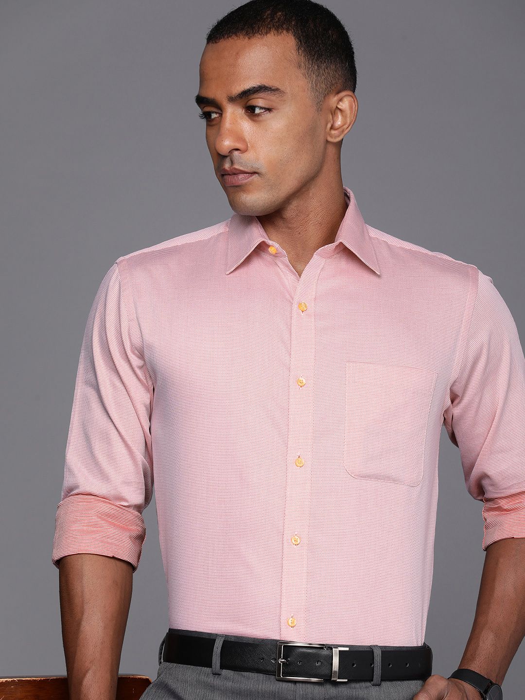 Raymond Men Pure Cotton Slim Fit Formal Shirt