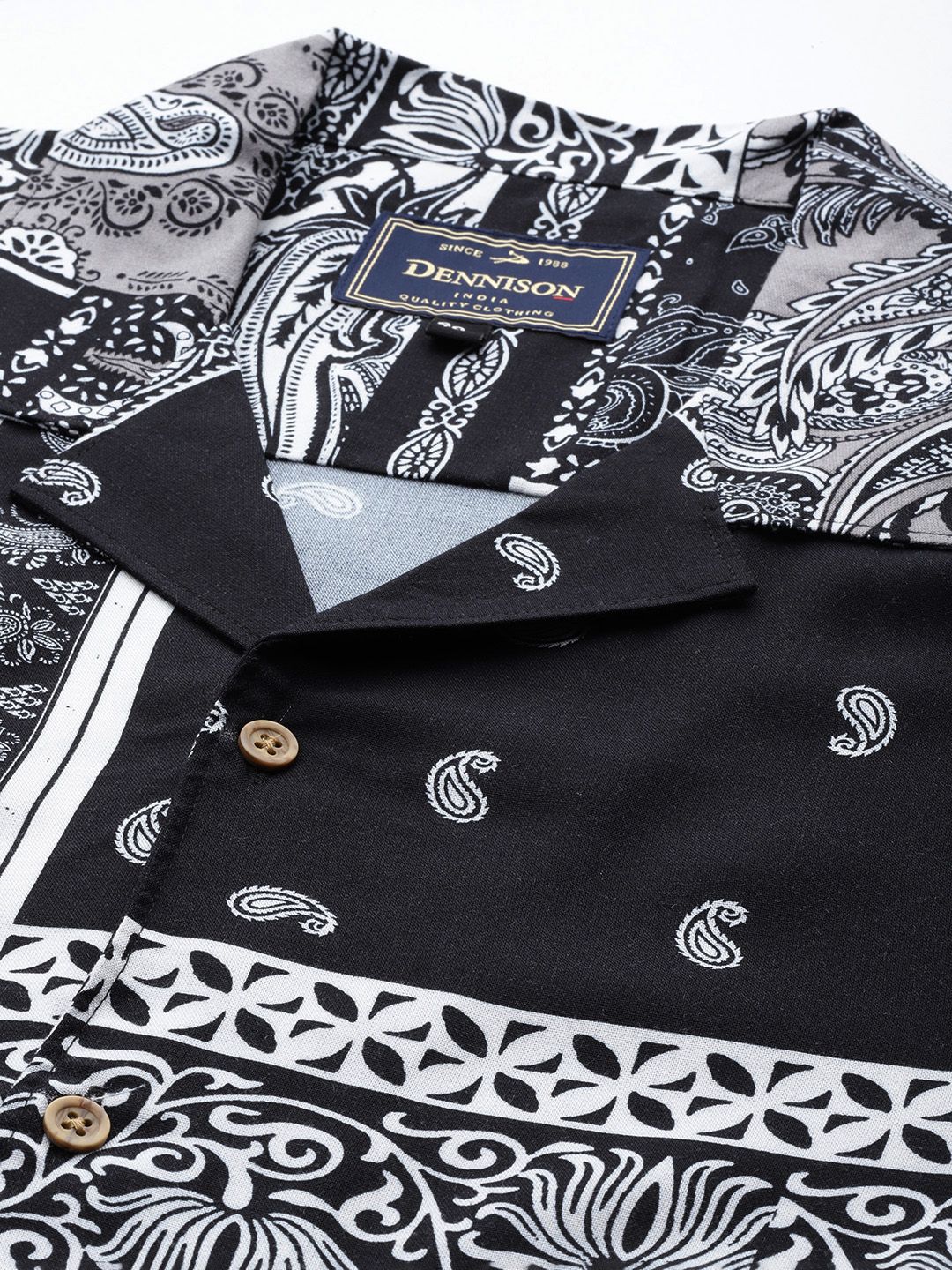 DENNISON  Smart Block Printed Casual Shirt