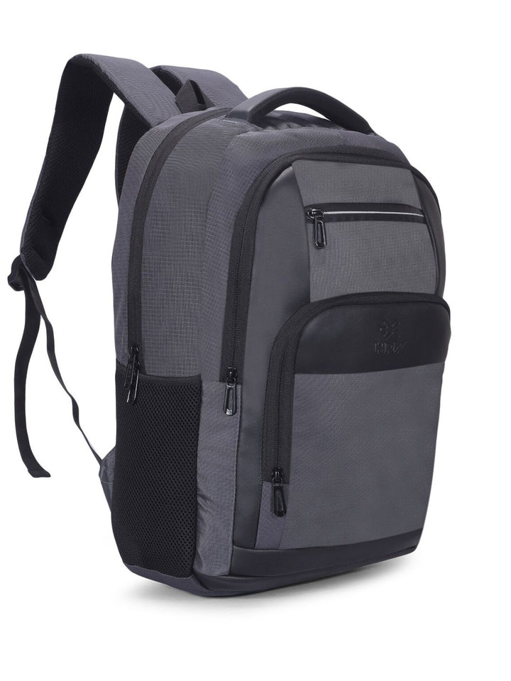HRX by Hrithik Roshan Unisex Grey Backpack with Rain Cover & Reflective Strip