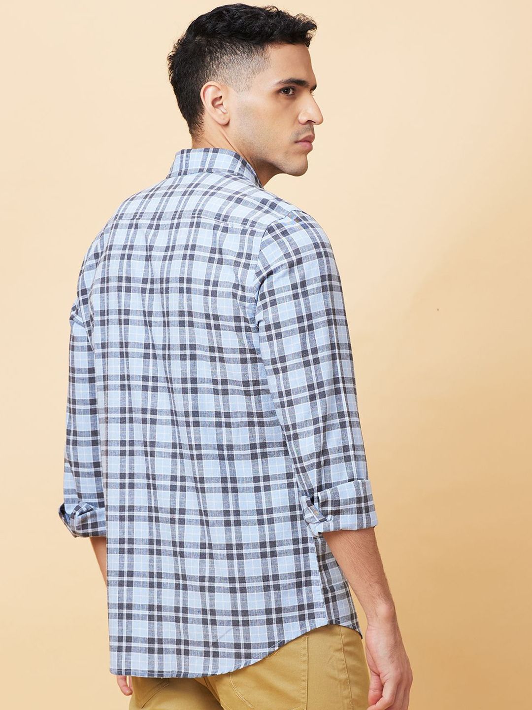 Being Human Men Slim Fit Tartan Checks Opaque Checked Casual Shirt