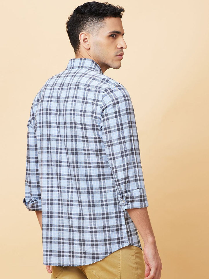 Being Human Men Slim Fit Tartan Checks Opaque Checked Casual Shirt
