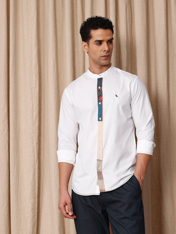 Mr Bowerbird Tailored Fit Pure Cotton Casual Shirt
