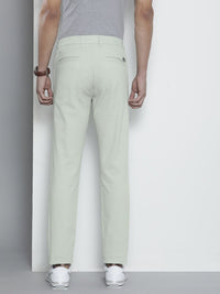 The Indian Garage Co Men Green Solid Chinos Trousers