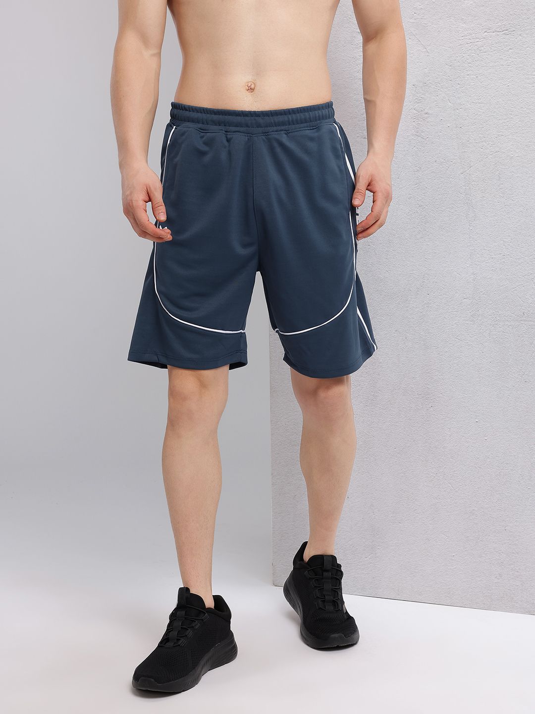HRX by Hrithik Roshan Men Mid-Rise Typography Print Rapid-Dry Training Shorts