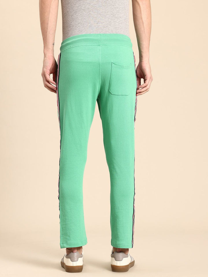 Being Human Men Pure Cotton Side Stripes Track Pants