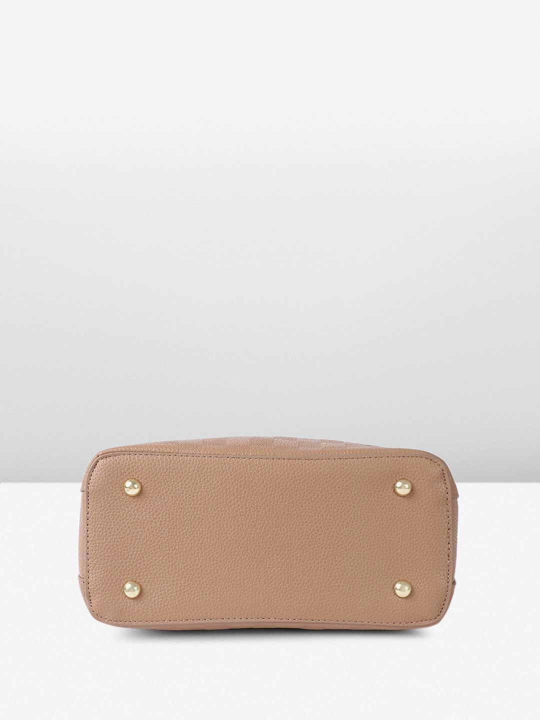 all about you Checked Structured Handheld Bag with
