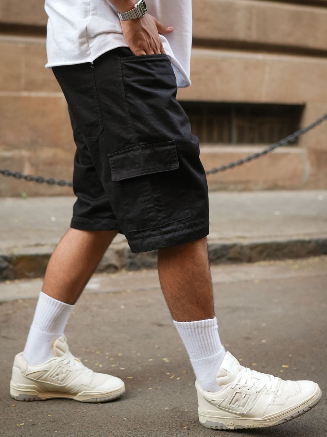 Powerlook Men Loose Fit Cargos Trousers