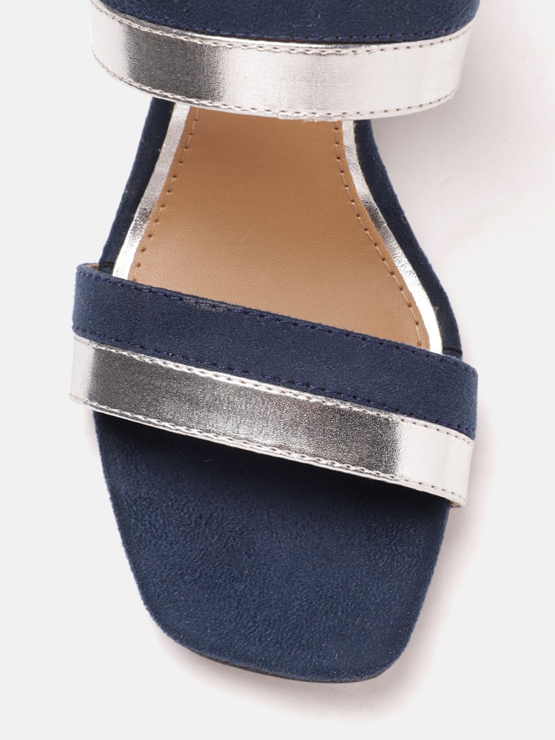 DressBerry Women Striped Block Heel Sandals