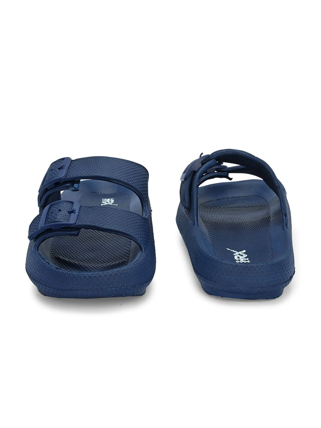 HRX by Hrithik Roshan Men Navy Blue Textured Sliders