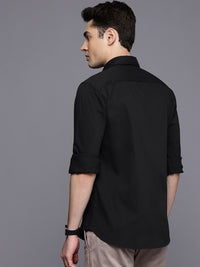 Raymond Self-Striped Slim Fit Casual Shirt