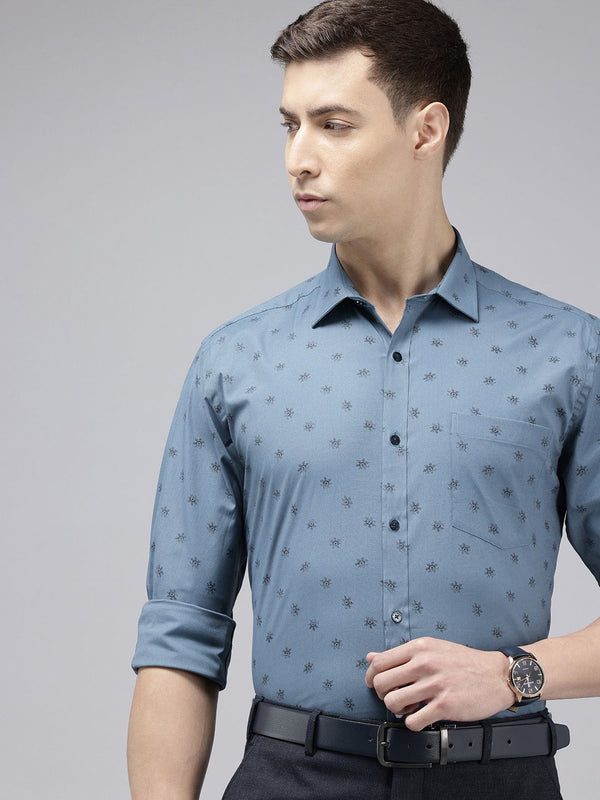 Park Avenue Slim Fit Floral Printed Formal Shirt