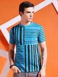 The Indian Garage Co Geometric Printed Round Neck T-shirt