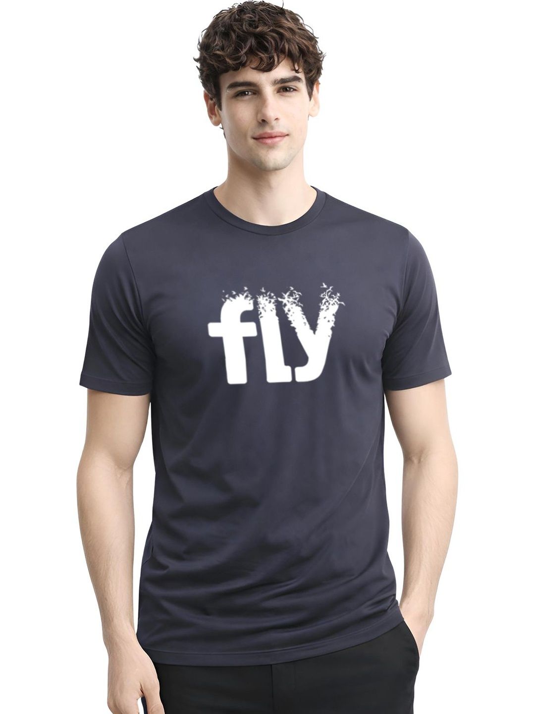 ADRO Men Typography Printed T-shirt
