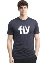 ADRO Men Typography Printed T-shirt
