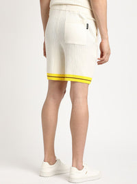 THE BEAR HOUSE Men Self Designed Regular Fit Pure Cotton Shorts