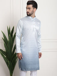 SOJANYA Rekaan Tenunan Kolar Mandarin Silk Cotton Kurta