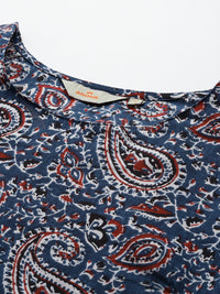 Anouk Printed Pure Cotton Kurta with Trousers & Dupatta