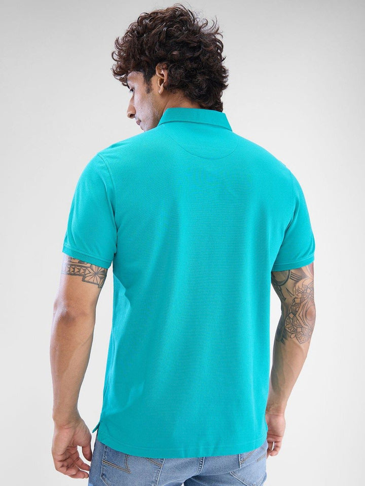 SPYKAR Men Polo Collar Solid Slim Fit T-shirt