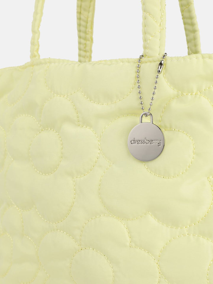 DressBerry Floral Self-Design Quilted Handheld Bag