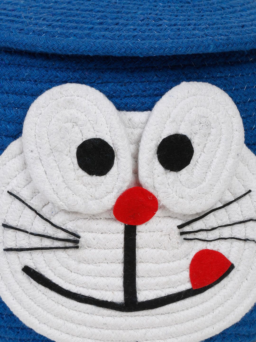 Hosta Home Kids Blue & White Cartoon Face Pure Cotton Laundry Bag