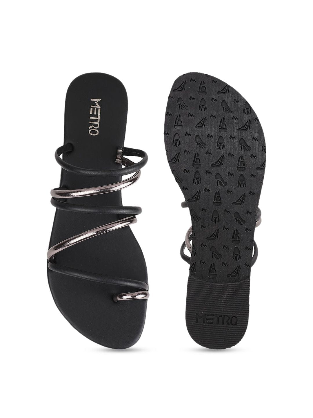 Metro Strappy One Toe Flats
