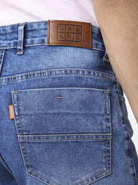Urbano Fashion Men Straight Fit Heavy Washed Jeans Stretchable