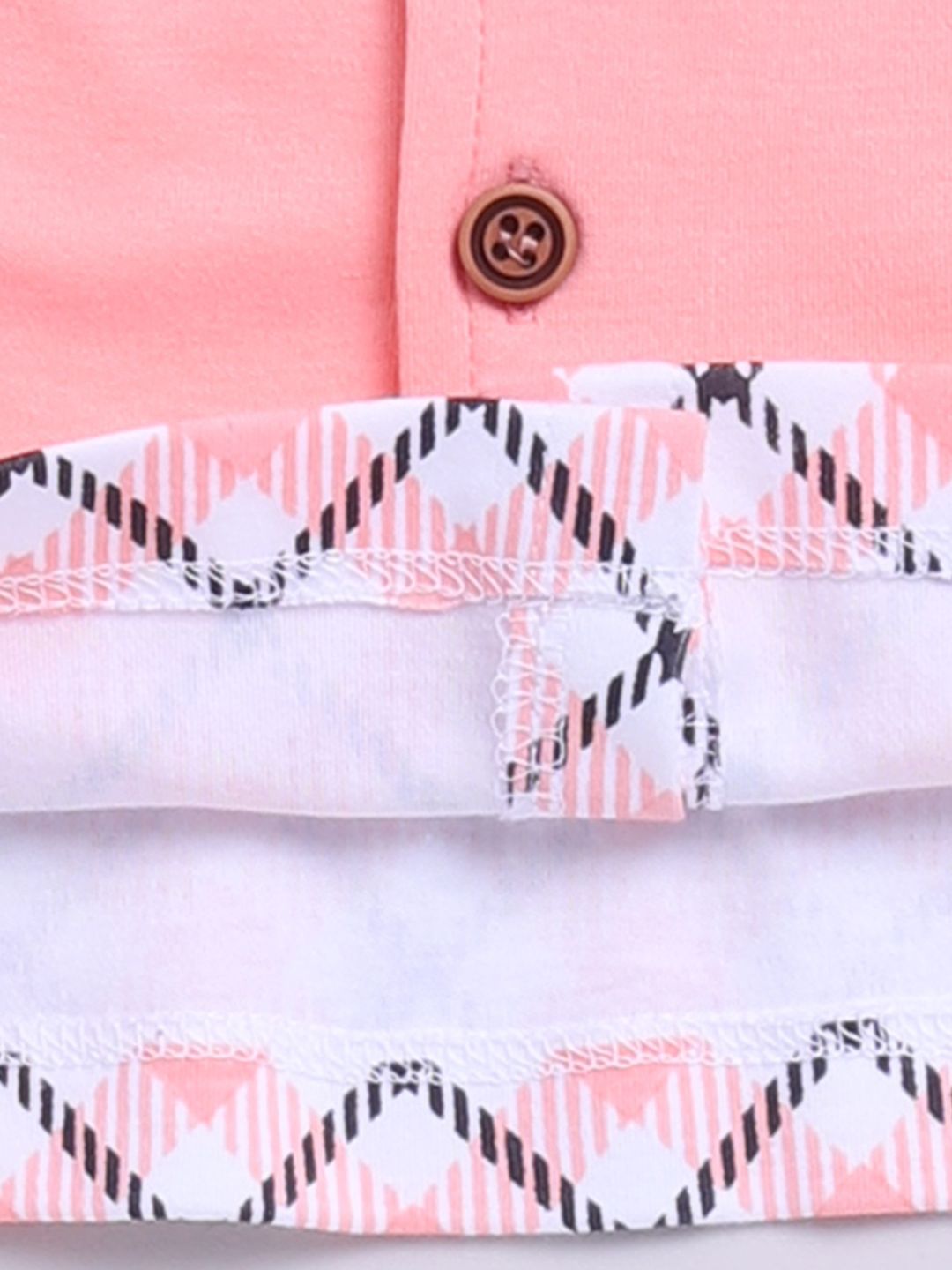 Moms Love Infant Boys Checked Pure Cotton Clothing Set